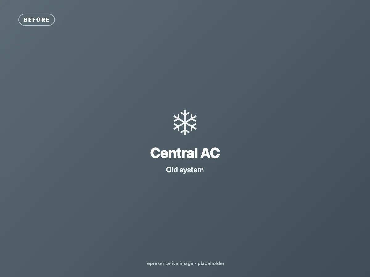 System before replacement
