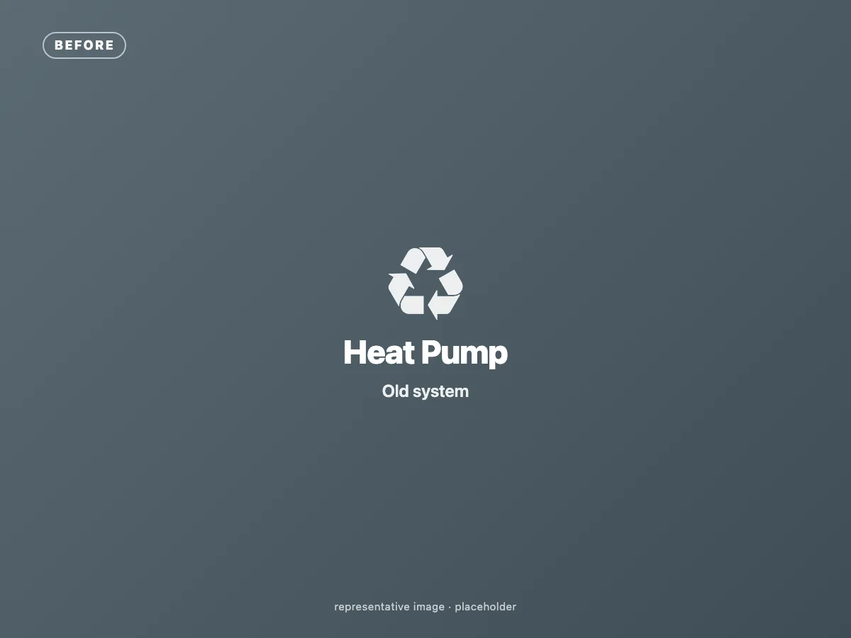 Heat Pump Installation before